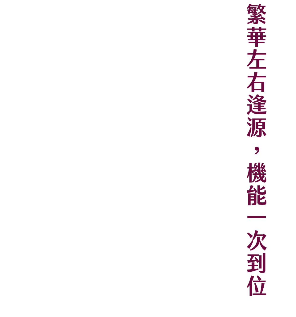 繁華左右逢源，機能一次到位